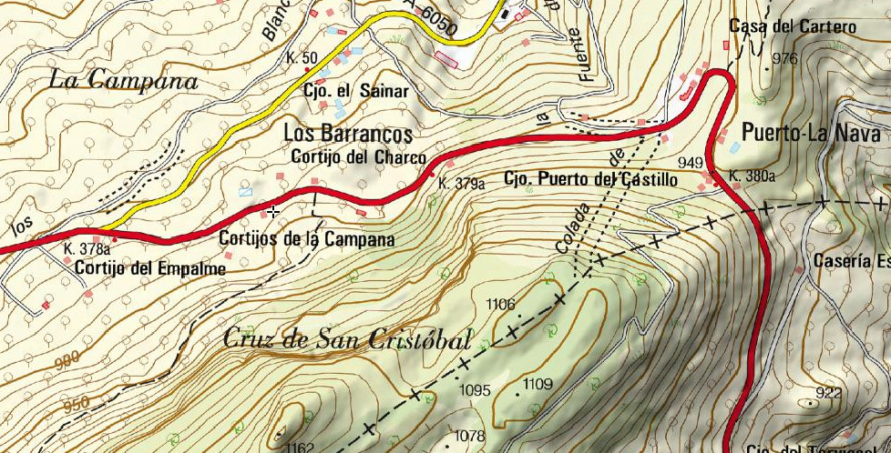 Cortijos de la Campana - Cortijos de la Campana. Mapa