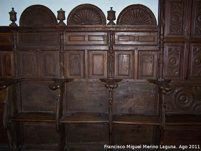 Iglesia de Santa Mara del Collado - Iglesia de Santa Mara del Collado. Sillas del coro