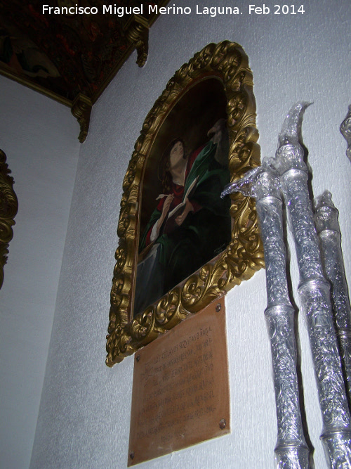 Iglesia de San Esteban - Iglesia de San Esteban. Cuadro de San Juan, de J. M. Seriano de 1954