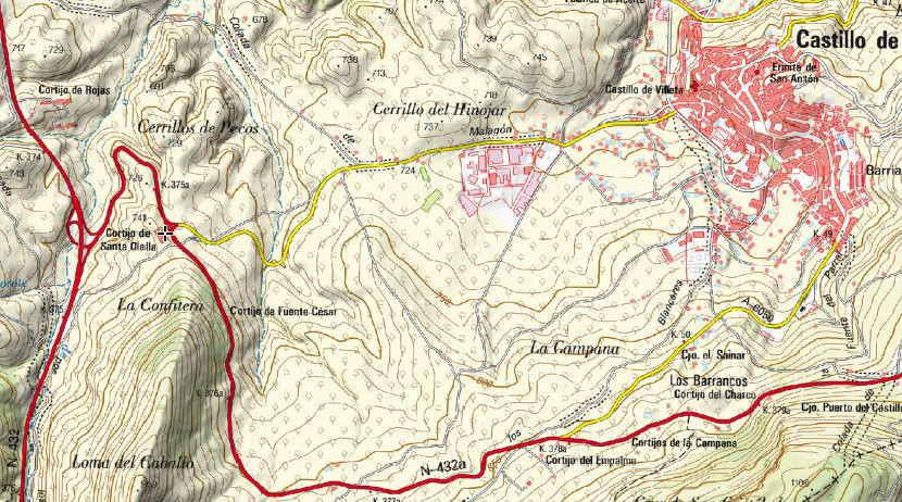 Cortijo de Santa Olalla - Cortijo de Santa Olalla. Mapa