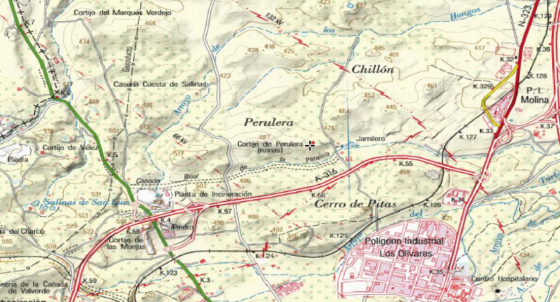Cortijo de la Perulera - Cortijo de la Perulera. Mapa