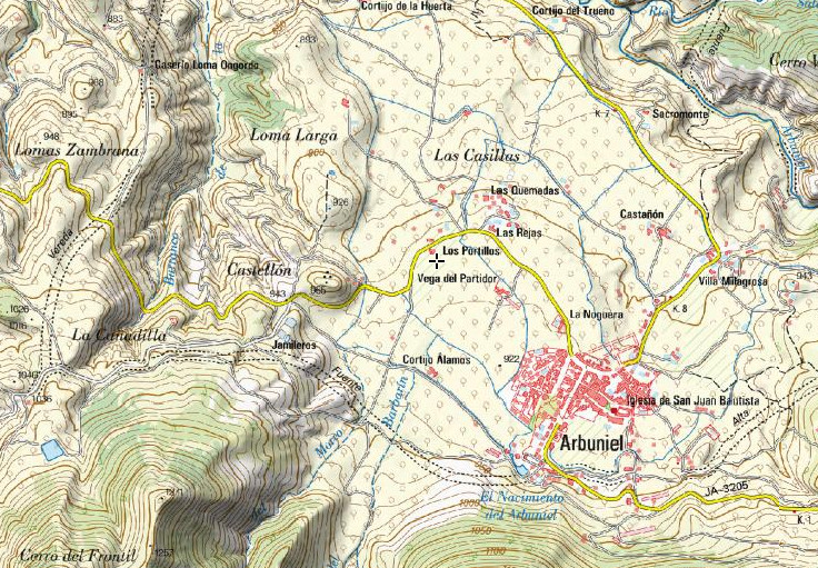 Casera Los Portillos - Casera Los Portillos. Mapa