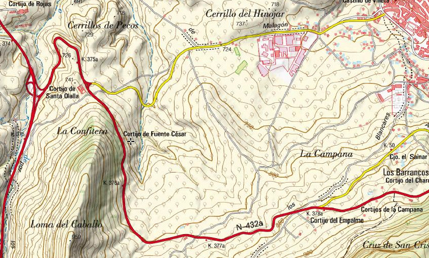 Casera de Fuente Csar - Casera de Fuente Csar. Mapa