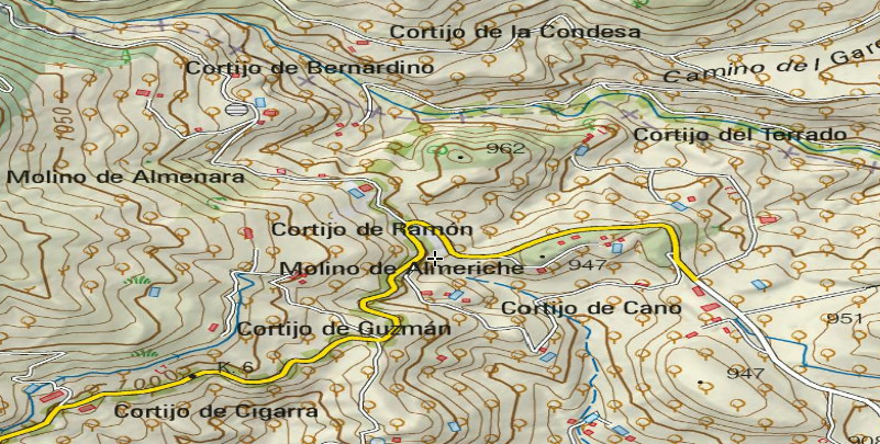 Molino del Almeriche - Molino del Almeriche. Mapa