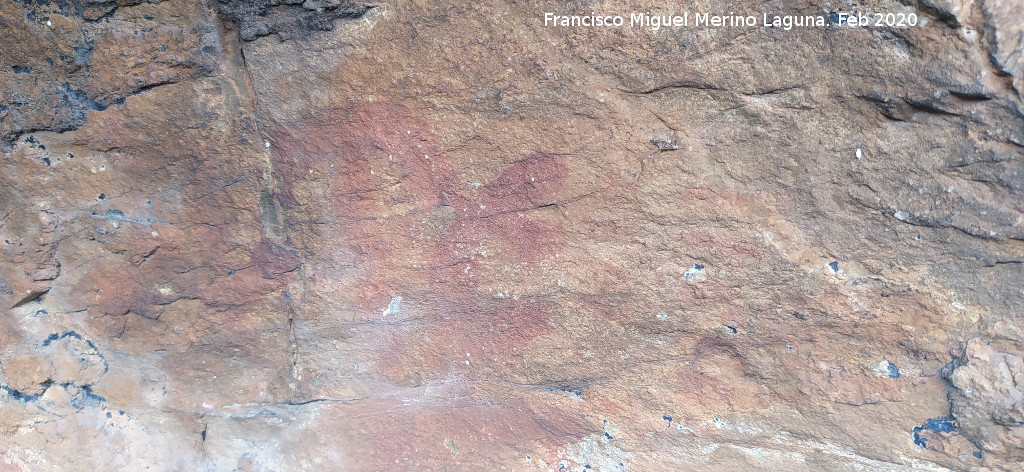 Pinturas rupestres del Cerro de la Caldera - Pinturas rupestres del Cerro de la Caldera. Antropomorfo