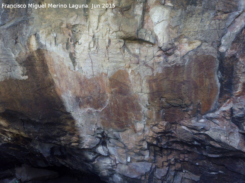 Pinturas rupestres del Barranco de la Cueva Grupo V - Pinturas rupestres del Barranco de la Cueva Grupo V. Panel principal
