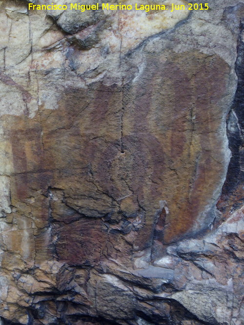 Pinturas rupestres del Barranco de la Cueva Grupo V - Pinturas rupestres del Barranco de la Cueva Grupo V. Antropomorfo