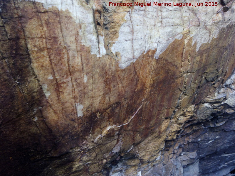 Pinturas rupestres del Barranco de la Cueva Grupo V - Pinturas rupestres del Barranco de la Cueva Grupo V. Parte central