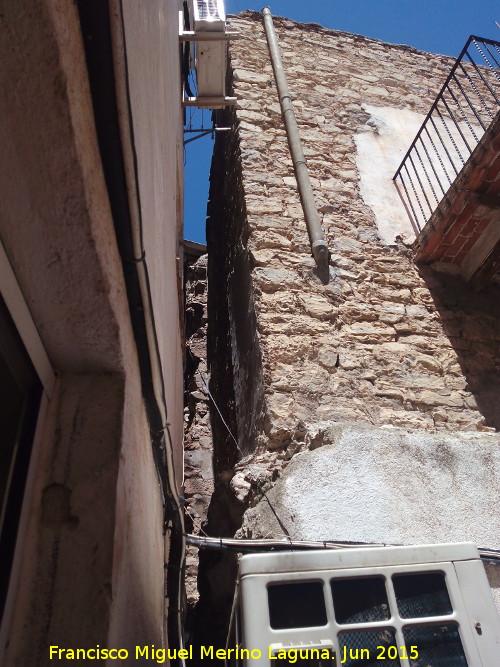 Muralla de Jan. Torren y Lienzo del Ayuntamiento - Muralla de Jan. Torren y Lienzo del Ayuntamiento. Terminacin del lienzo de muralla