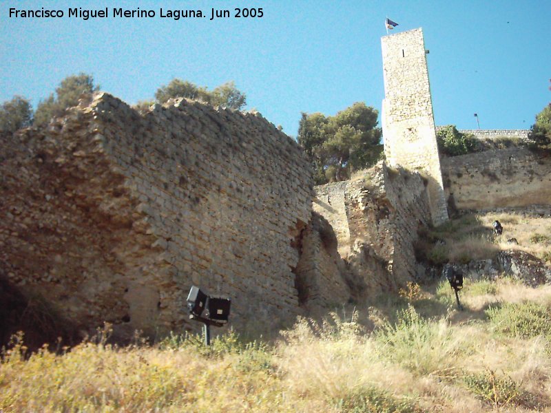 Muralla de Jan. Torren Norte II - Muralla de Jan. Torren Norte II. Postigo del Carril delante de los restos del Torren Norte II
