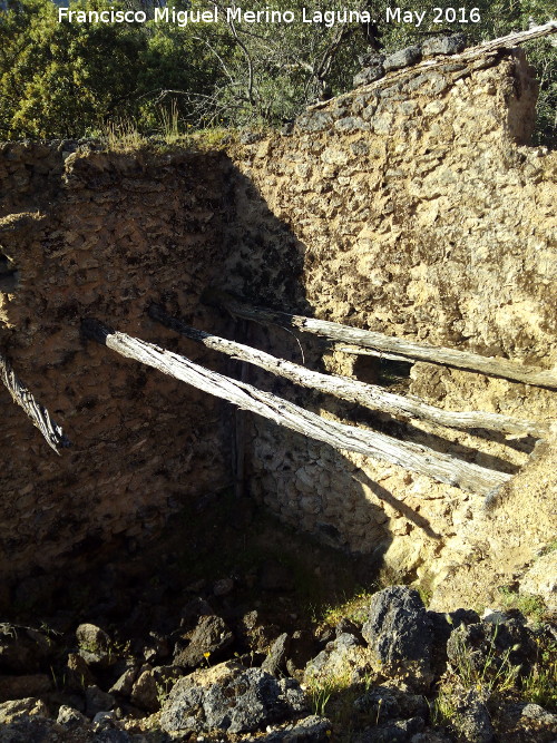 Cortijo del Muln - Cortijo del Muln. Vigas de troncos