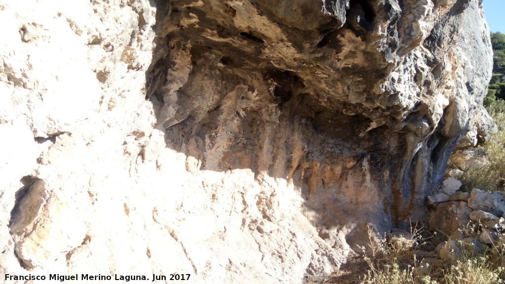 Pinturas y petroglifos rupestres de la Merced - Pinturas y petroglifos rupestres de la Merced. Abrigo