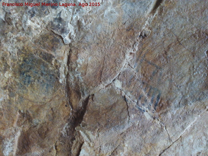 Pinturas rupestres del Caon del Quiebrajano - Pinturas rupestres del Caon del Quiebrajano. Panel