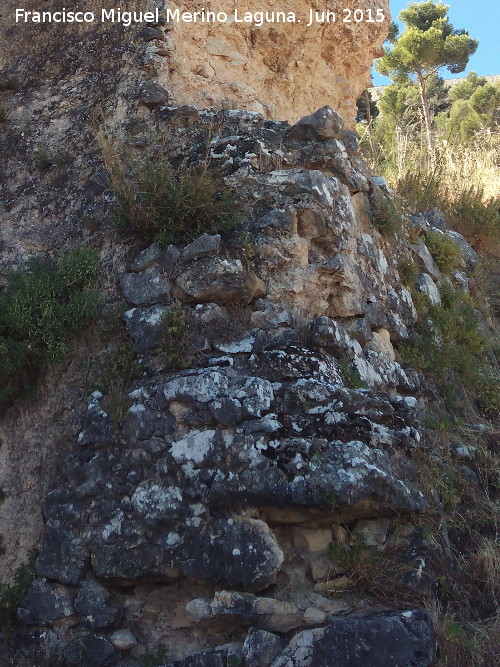 Muralla ibero romana del Cerro de Santa Catalina - Muralla ibero romana del Cerro de Santa Catalina. Base de torren ibero romano