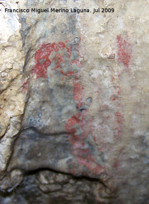 Pinturas rupestres de la Llana III - Pinturas rupestres de la Llana III. Figura inferior