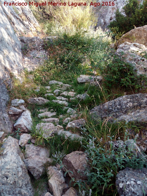 Escalera de los Faustinos - Escalera de los Faustinos. Empedrado