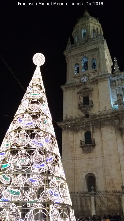 Catedral de Jan. Torre del Reloj - Catedral de Jan. Torre del Reloj. Iluminacin navidea