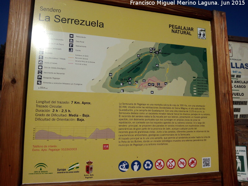 Sendero La Serrezuela - Sendero La Serrezuela. Panel