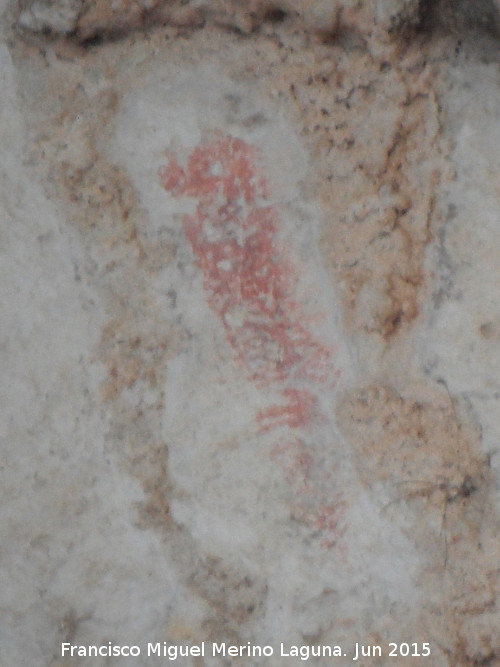 Pinturas rupestres de la Serrezuela de Pegalajar IV - Pinturas rupestres de la Serrezuela de Pegalajar IV. Barra vertical