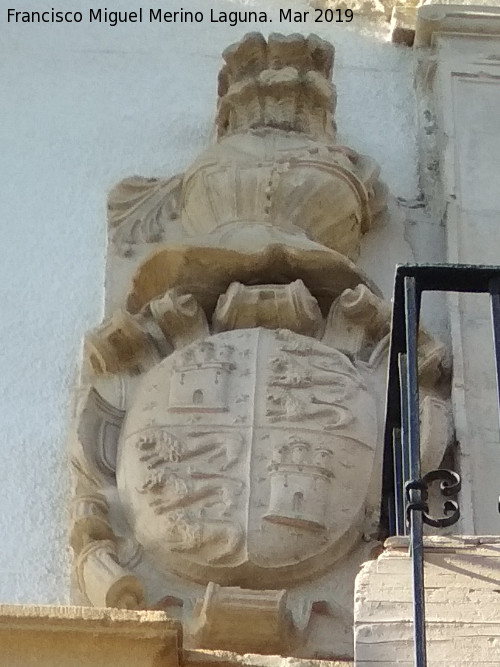 Casa de la Corredera de San Fernando n 5 - Casa de la Corredera de San Fernando n 5. Escudo izquierdo