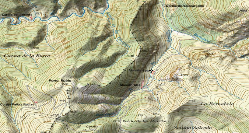 Pilar Lavadero de Alamillos Bajos - Pilar Lavadero de Alamillos Bajos. Mapa