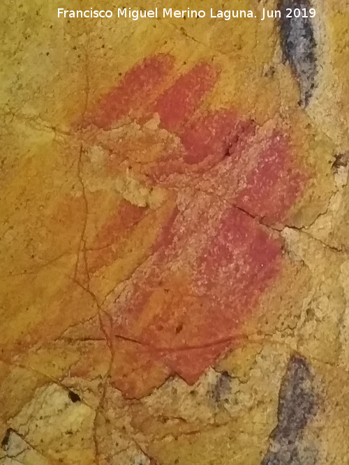 Pinturas rupestres y petroglifos de la Cueva de Doa Trinidad - Pinturas rupestres y petroglifos de la Cueva de Doa Trinidad. Dedos