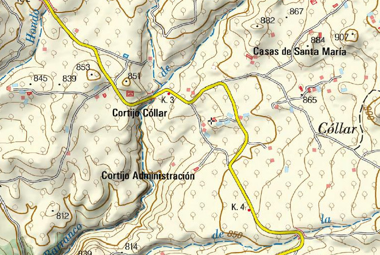 Cortijo Ortega - Cortijo Ortega. Mapa