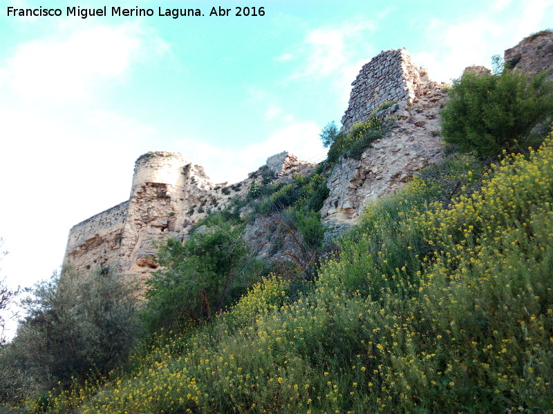 La Mota. Torren Oeste VI - La Mota. Torren Oeste VI. Muralla Oeste y torren VI