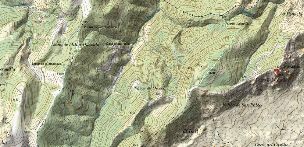 Fuente de la Zarza Chica - Fuente de la Zarza Chica. Mapa