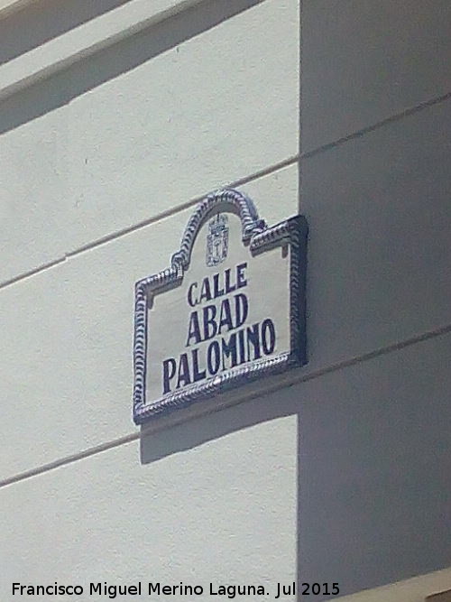 Calle Abad Palomino - Calle Abad Palomino. Placa