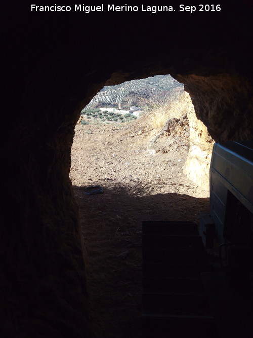 Mina romana de Fuente lamo - Mina romana de Fuente lamo. Boca de la mina