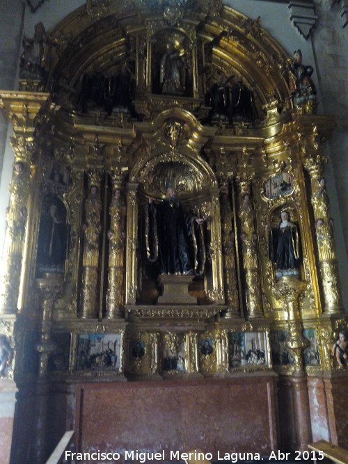 Baslica de San Ildefonso. Retablo de San Benito de Nursia - Baslica de San Ildefonso. Retablo de San Benito de Nursia. 