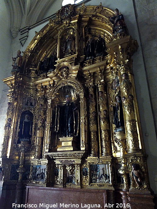 Baslica de San Ildefonso. Retablo de San Benito de Nursia - Baslica de San Ildefonso. Retablo de San Benito de Nursia. 