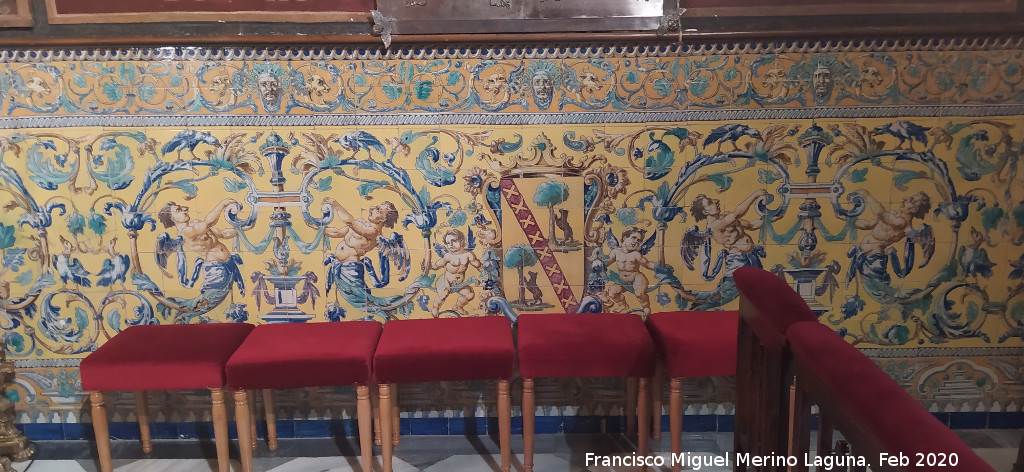 Bas�lica de San Ildefonso. Capilla de la Virgen de la Capilla - Bas�lica de San Ildefonso. Capilla de la Virgen de la Capilla. Azulejos de la izquierda