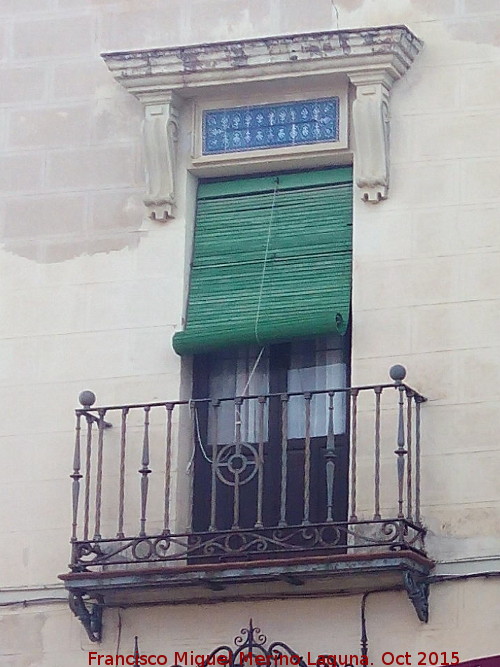 Casa de la Calle Fugitivos n 2 - Casa de la Calle Fugitivos n 2. Balcn con azulejos