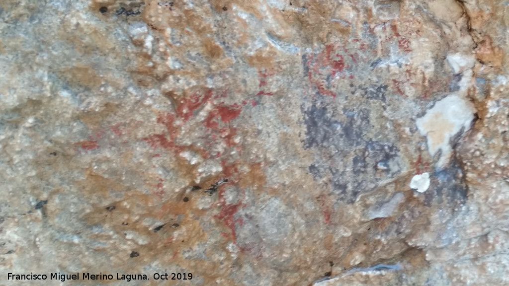 Pinturas rupestres del Abrigo de los Caones III - Pinturas rupestres del Abrigo de los Caones III. Zoomorfo