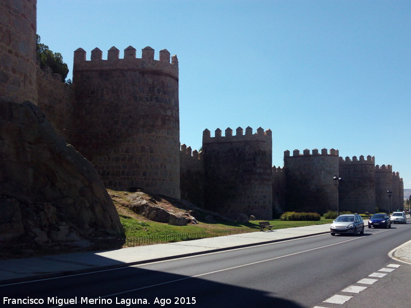 Muralla de vila - Muralla de vila. Muralla Oeste