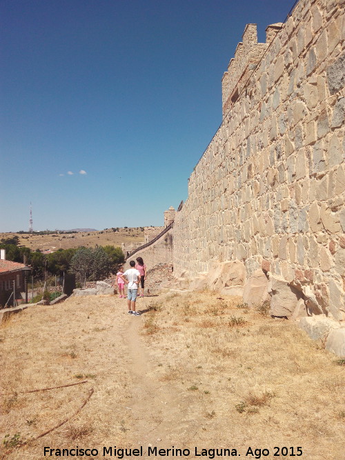 Muralla de vila - Muralla de vila. Intramuros de la parte norte