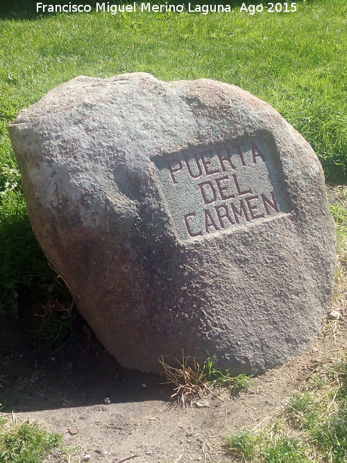 Puerta del Carmen - Puerta del Carmen. Nombre