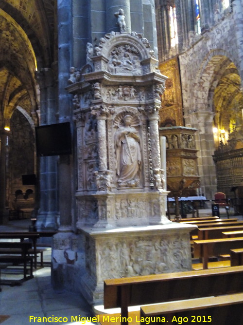 Catedral de vila. Retablo de Santa Catalina - Catedral de vila. Retablo de Santa Catalina. 