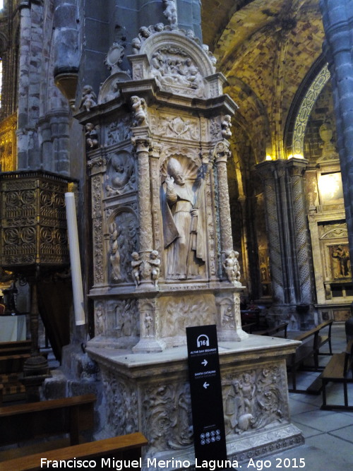 Catedral de vila. Retablo de San Segundo - Catedral de vila. Retablo de San Segundo. 