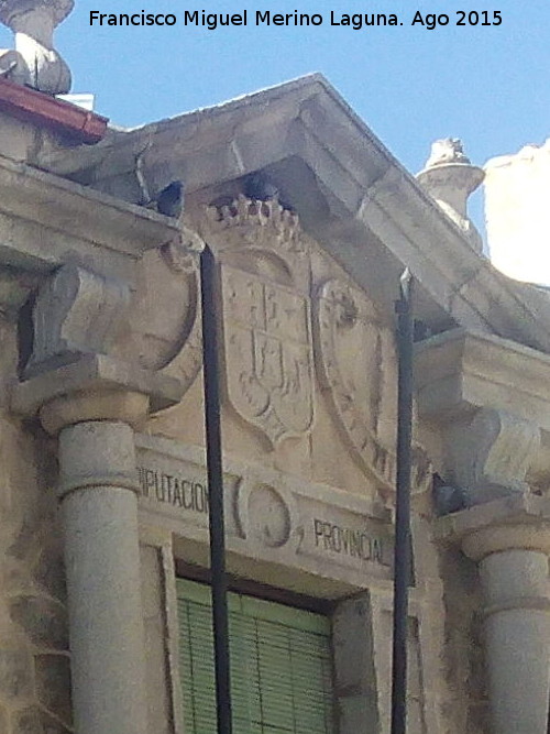 Palacio de la Diputacin - Palacio de la Diputacin. Escudo