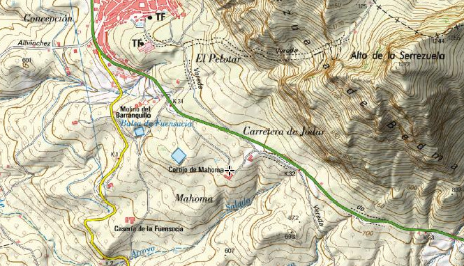 Cortijo de Mahoma - Cortijo de Mahoma. Mapa