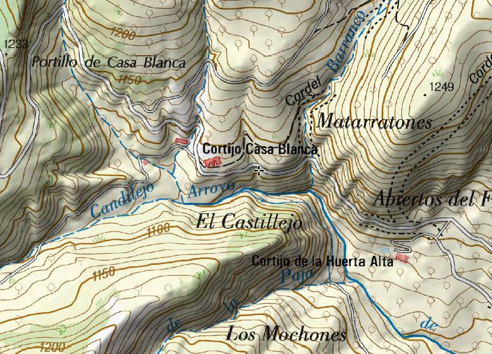 Aldea de Casa Blanca - Aldea de Casa Blanca. Mapa