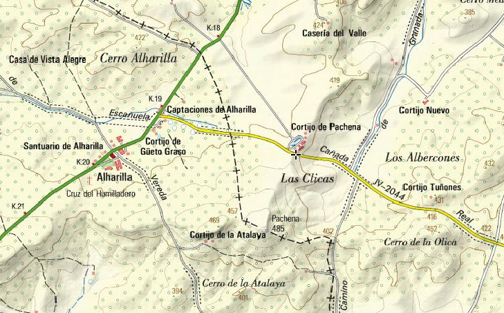 Cortijo de Pachena - Cortijo de Pachena. Mapa