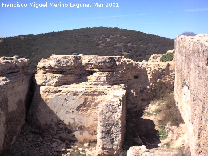 Castillo de Arenas. Recinto Superior - Castillo de Arenas. Recinto Superior. Aljibe inferior