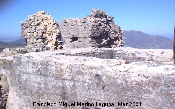 Castillo de Arenas. Recinto Superior - Castillo de Arenas. Recinto Superior. Aljibe y torren