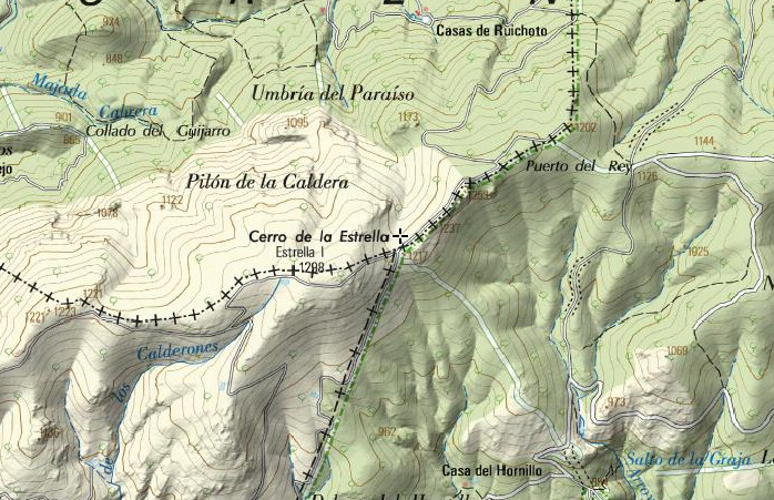 Collado de la Estrella - Collado de la Estrella. Mapa