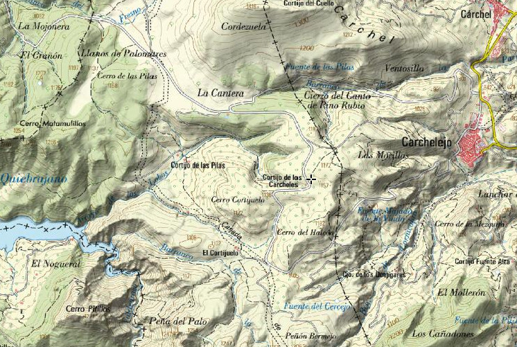 Cortijo de los Crcheles - Cortijo de los Crcheles. Mapa