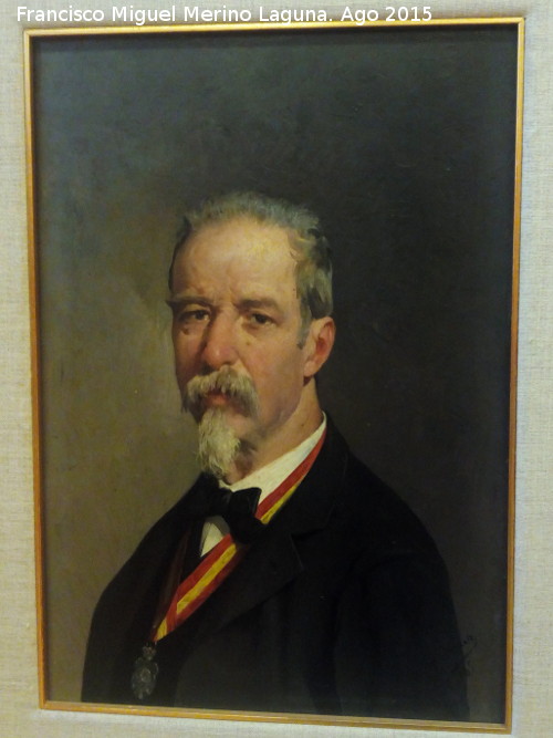 Pedro Rodrguez de la Torre - Pedro Rodrguez de la Torre. Retrato de Don Jos Jimnez Acero. 1885-1889. Museo Provincial de Jan